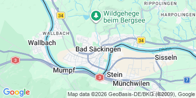 Karte Bad Säckingen