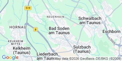 Karte Bad Soden am Taunus