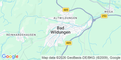 Karte Bad Wildungen