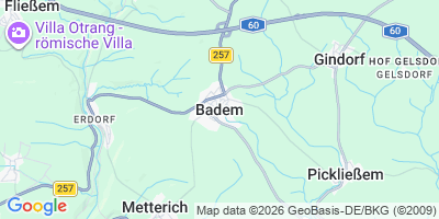 Karte Badem