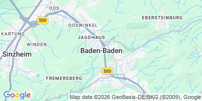 Karte Baden-Baden