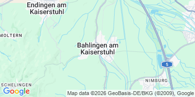 Karte Bahlingen am Kaiserstuhl