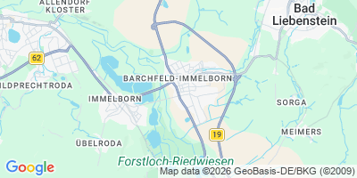 Karte Barchfeld-Immelborn