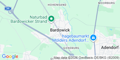Karte Bardowick