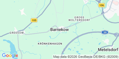 Karte Barnekow
