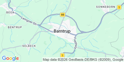 Karte Barntrup, Stadt