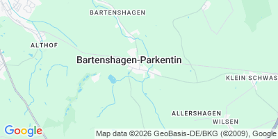 Karte Bartenshagen-Parkentin