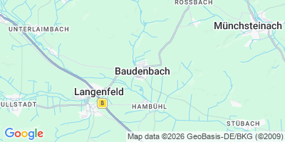 Karte Baudenbach