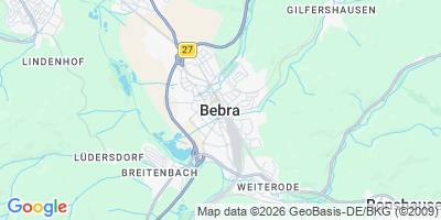Karte Bebra