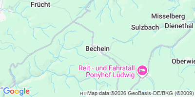 Karte Becheln