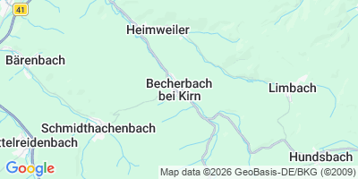 Karte Becherbach bei Kirn