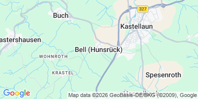 Karte Bell (Hunsrück)