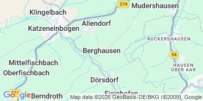 Karte Berghausen