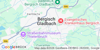 Karte Bergisch Gladbach