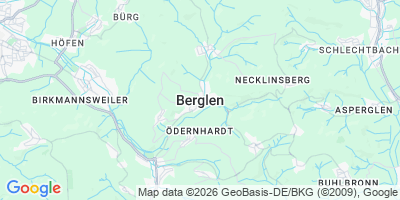 Karte Berglen