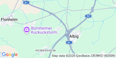 Karte Bermersheim vor der Höhe