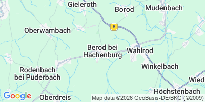 Karte Berod bei Hachenburg