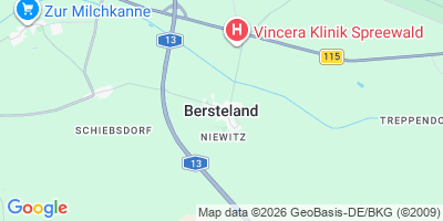 Karte Bersteland