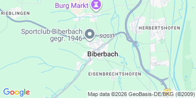 Karte Biberbach