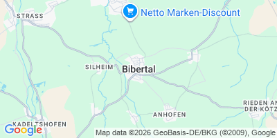 Karte Bibertal