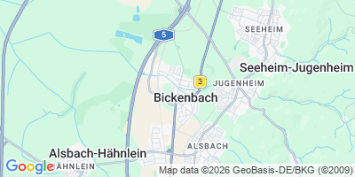 Karte Bickenbach