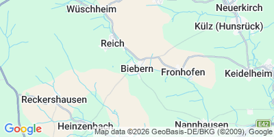Karte Biebern