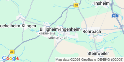 Karte Billigheim-Ingenheim