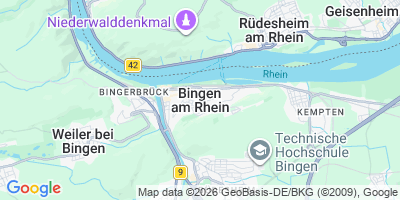 Karte Bingen am Rhein