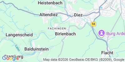 Karte Birlenbach