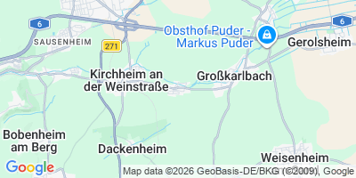 Karte Bissersheim