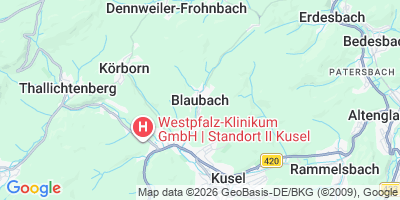 Karte Blaubach