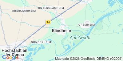 Karte Blindheim