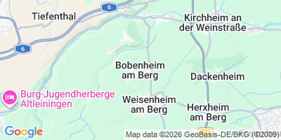 Karte Bobenheim am Berg
