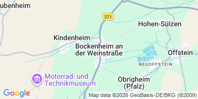 Karte Bockenheim an der Weinstraße