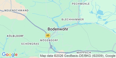 Karte Bodenwöhr