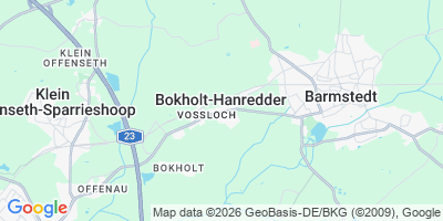 Karte Bokholt-Hanredder