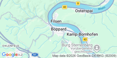 Karte Boppard