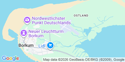 Karte Borkum