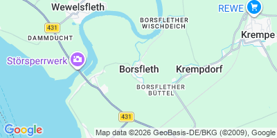 Karte Borsfleth