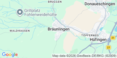 Karte Bräunlingen
