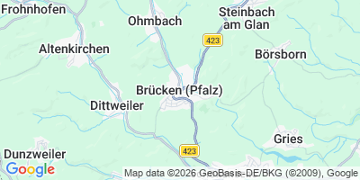 Karte Brücken (Pfalz)