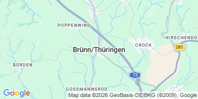 Karte Brünn/Thür.