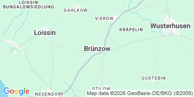 Karte Brünzow