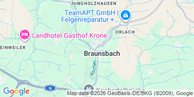 Karte Braunsbach