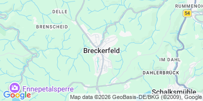 Karte Breckerfeld