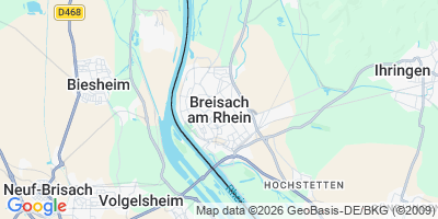 Karte Breisach am Rhein