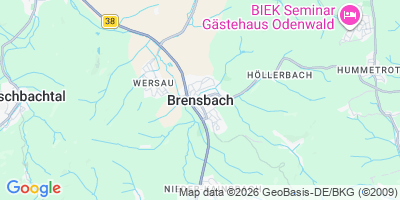 Karte Brensbach