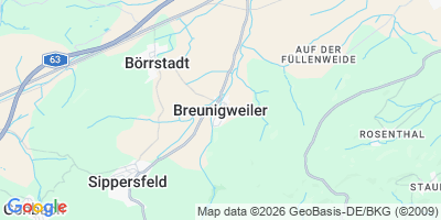 Karte Breunigweiler