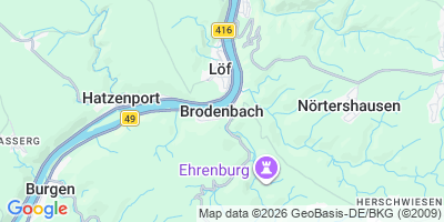 Karte Brodenbach