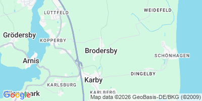 Karte Brodersby